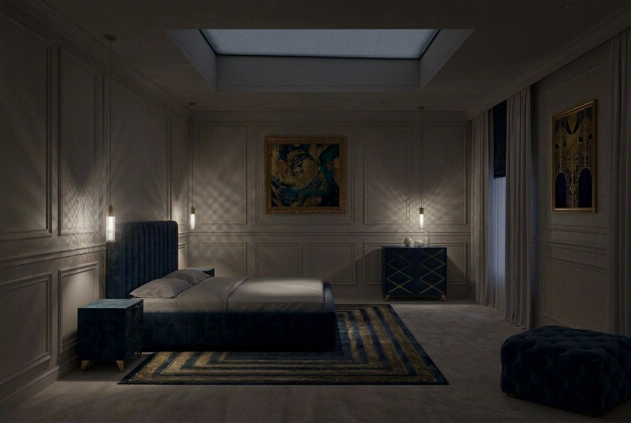 Firefly_Gemini Flash_Add a privacy shade that has come over the glass and only pendants lights on, white l 813717.png