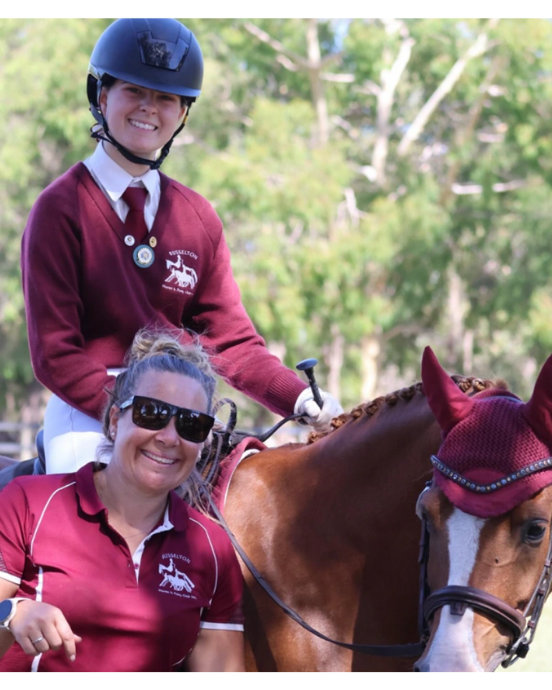 The Balanced Duo - Image of Renae and Chaise Fowler with Zac the Arab Horse (800 x 1200 px).png