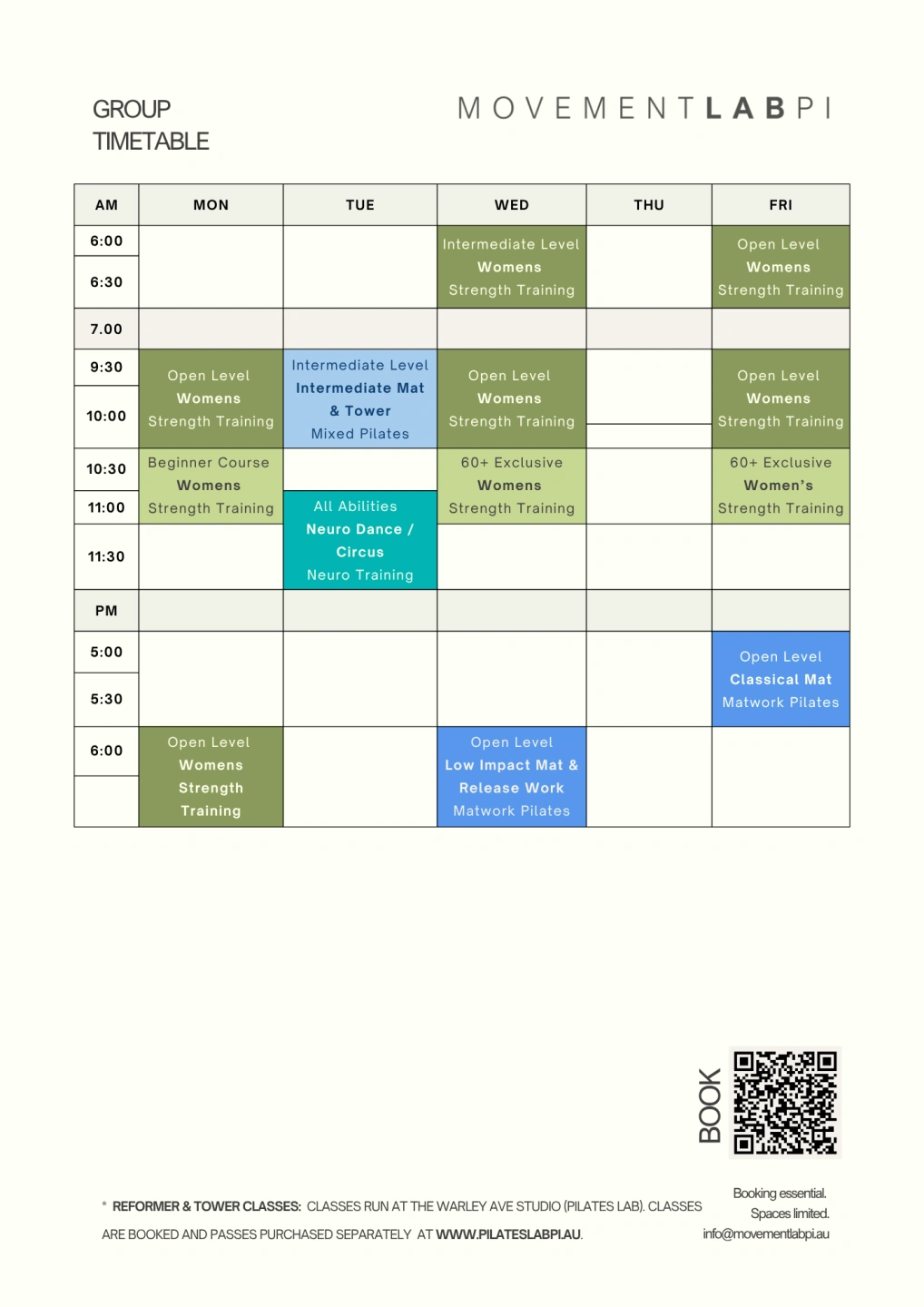 How Our Schedule Works