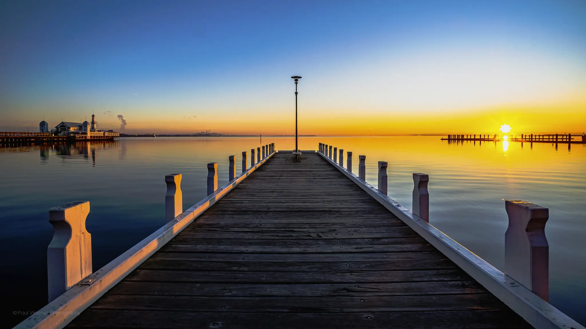 Sunrise Over Corio Bay from the Geelong Pier.webp