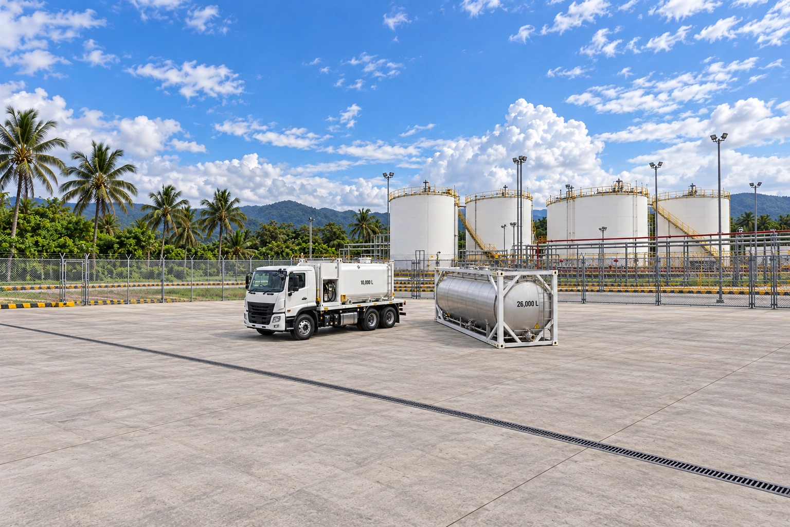 Zoomed-out tropical terminal with fuel tanks.png