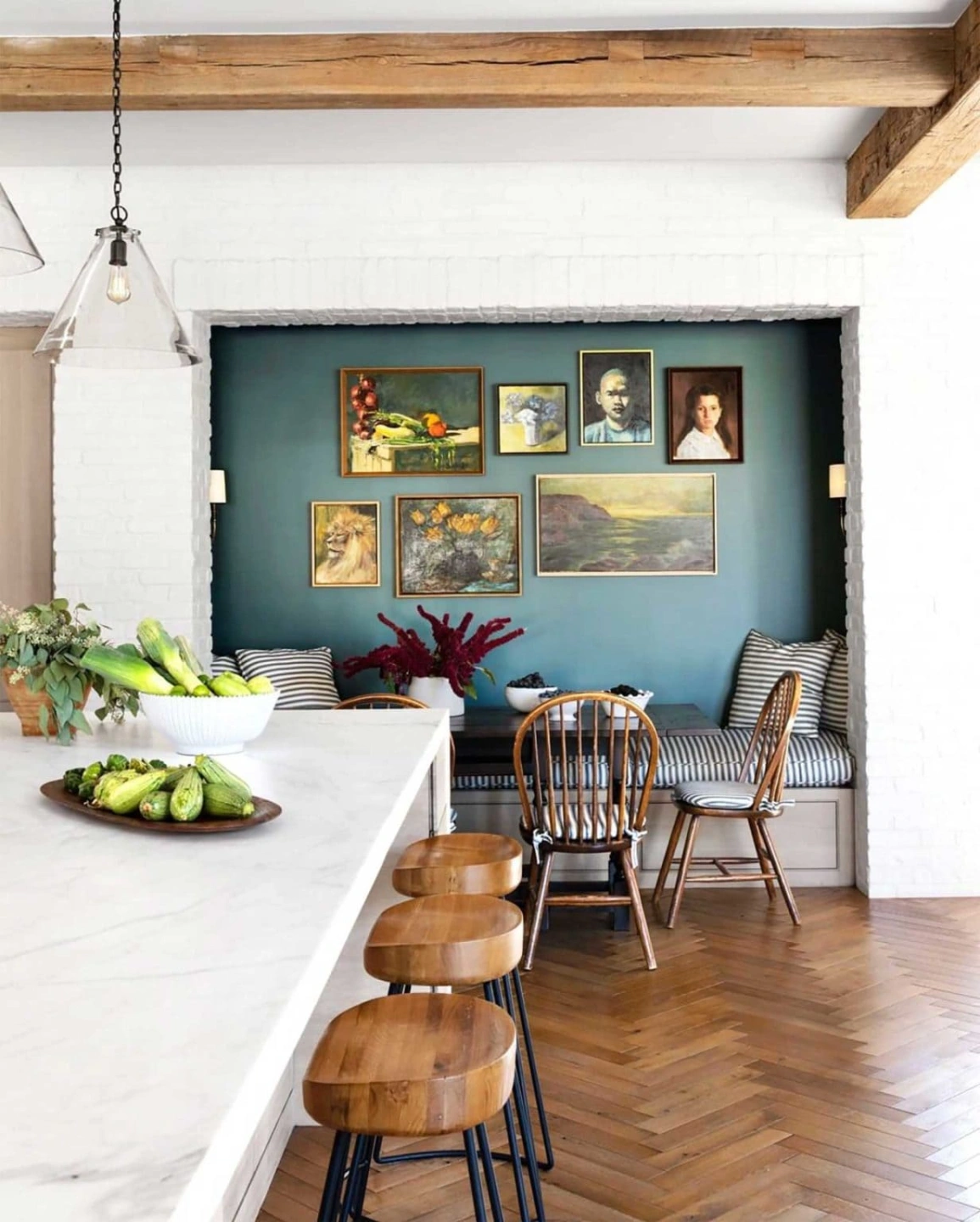 breakfast banquette feature wall teal.jpg