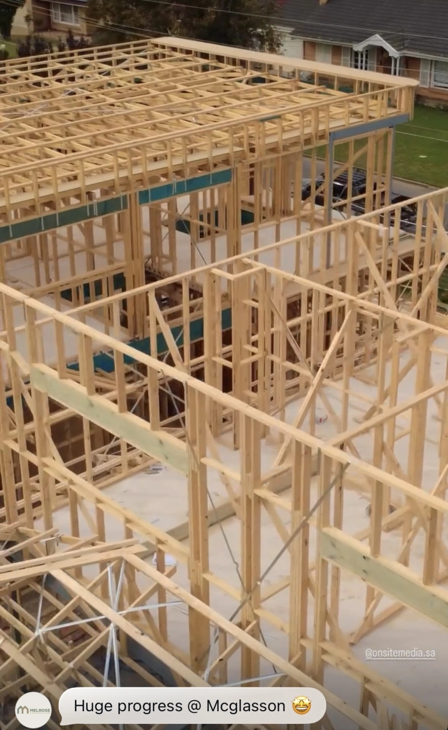 Glenelg North Residential Development site timber framing.jpeg