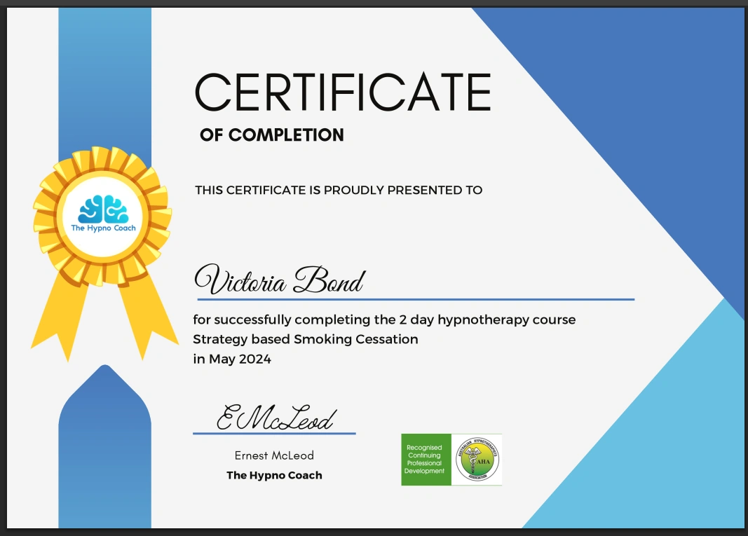 Victoria Bond Quit Smoking certification.png