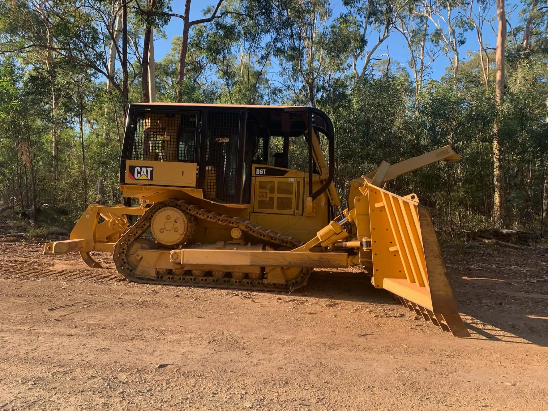 CAT D6T Dozer with stick rake.JPG