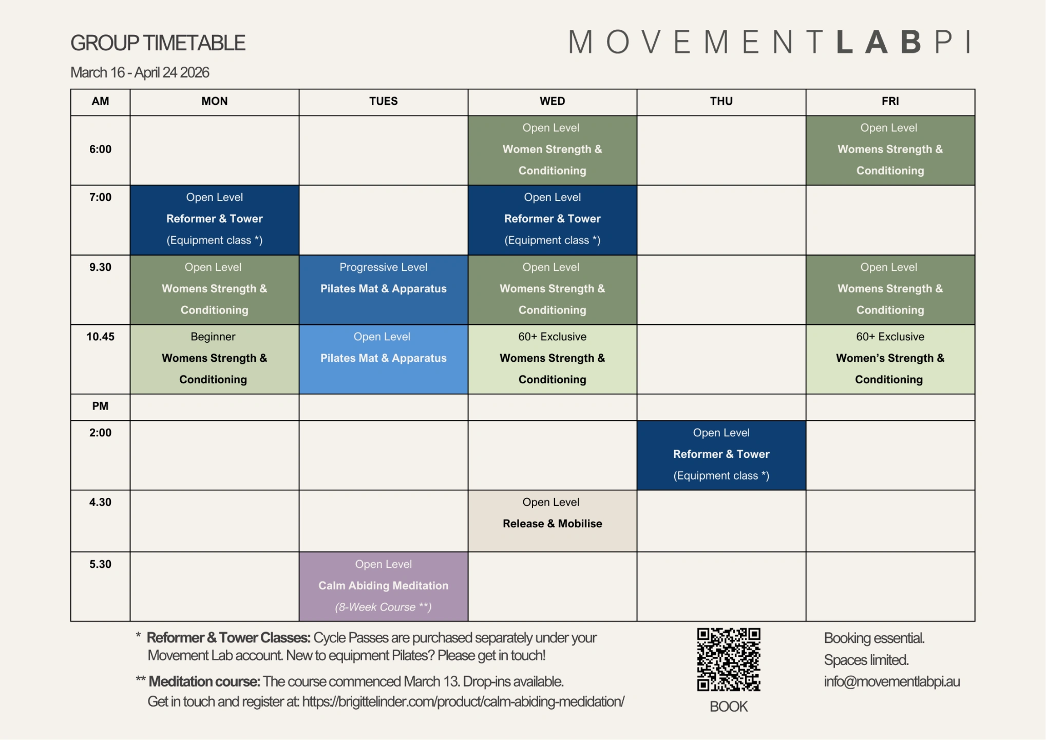 How Our Schedule Works