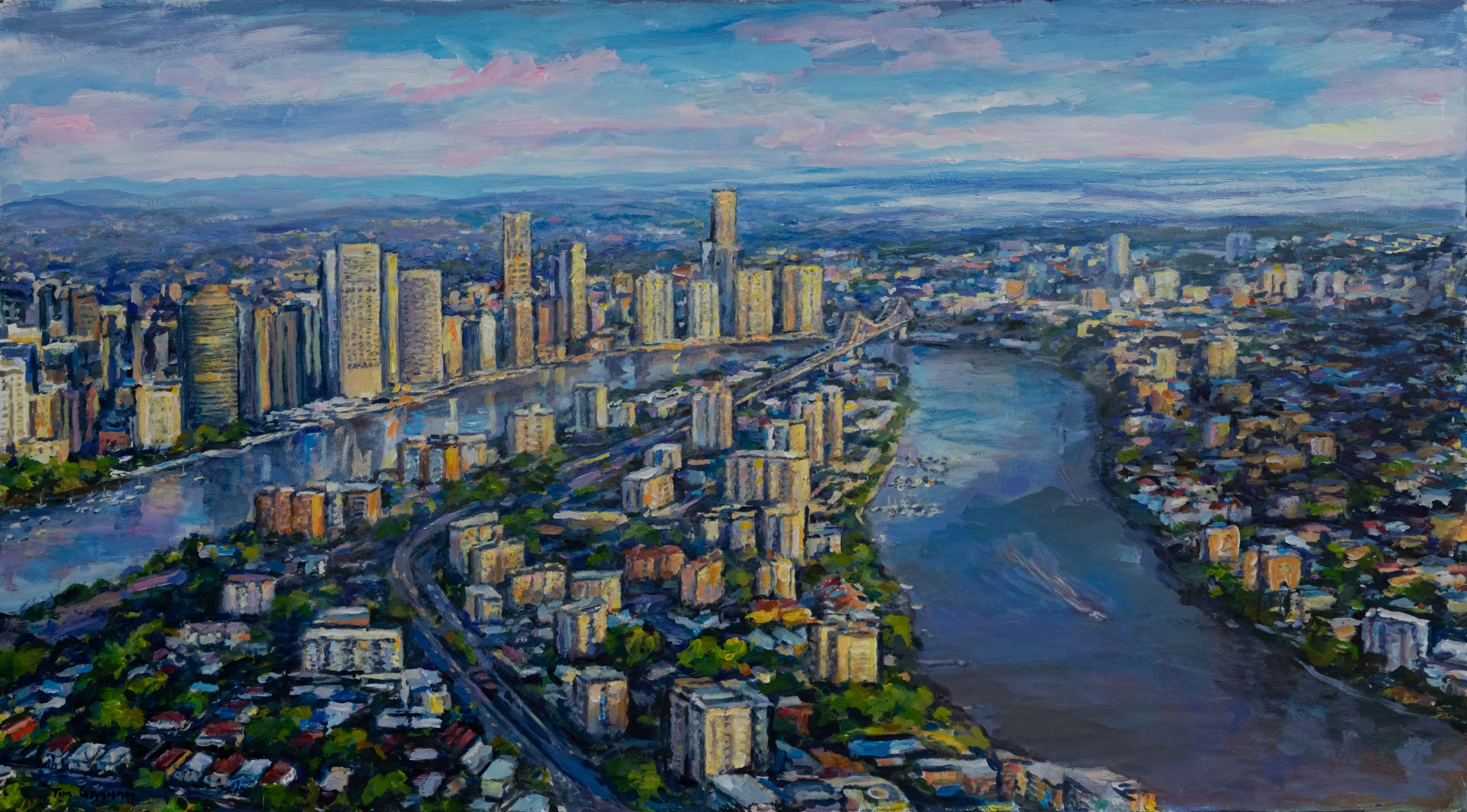 WINNER - EASEL WORKS - Tim Graham - Brisbane Morning.JPG
