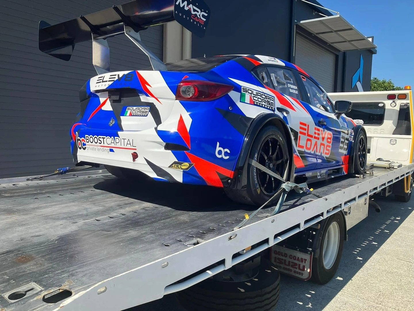 HTP Towing, Marc Cars Mazda race car.jpg