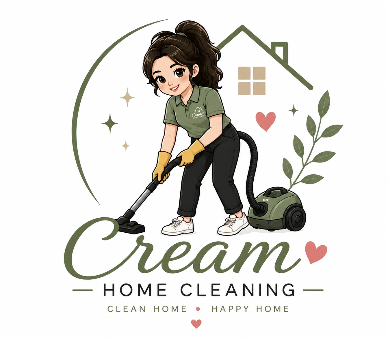 Cream Home Cleaning