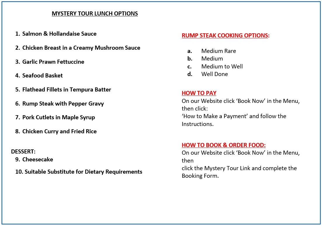 Probus Mystery Tour October 2026 Meal Choices Landscape.png