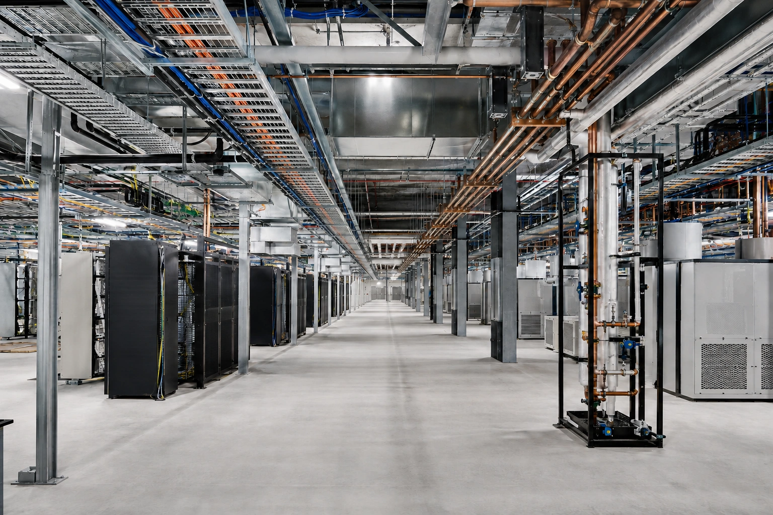 Person-free data-centre construction aisle.png