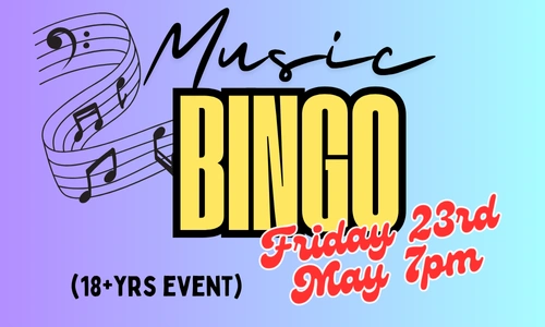 Not for the kids! Music Bingo Fun(draiser) Night!