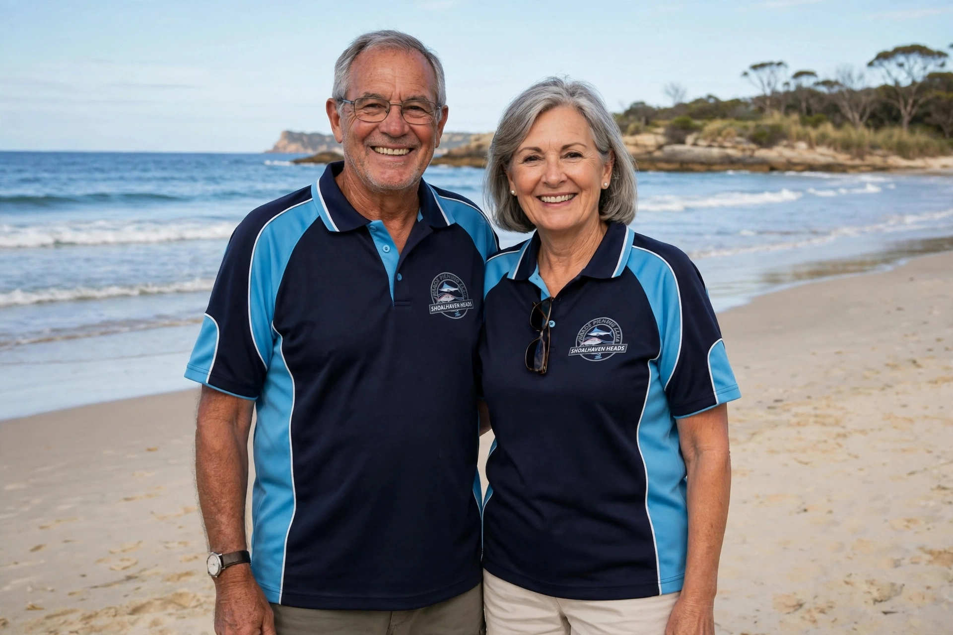 Older Couple with Club Shirts.webp
