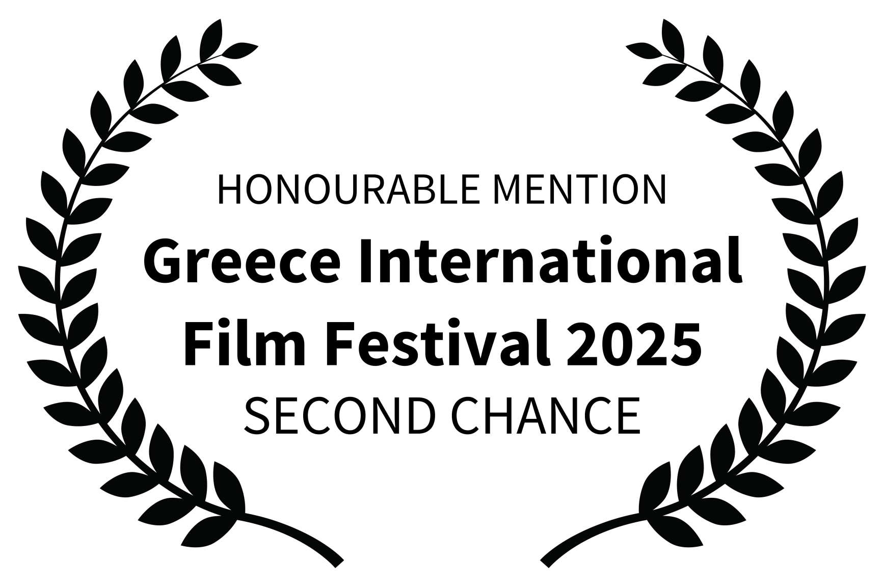 HONOURABLE MENTION - Greece International Film Festival 2025 - SECOND CHANCE.png