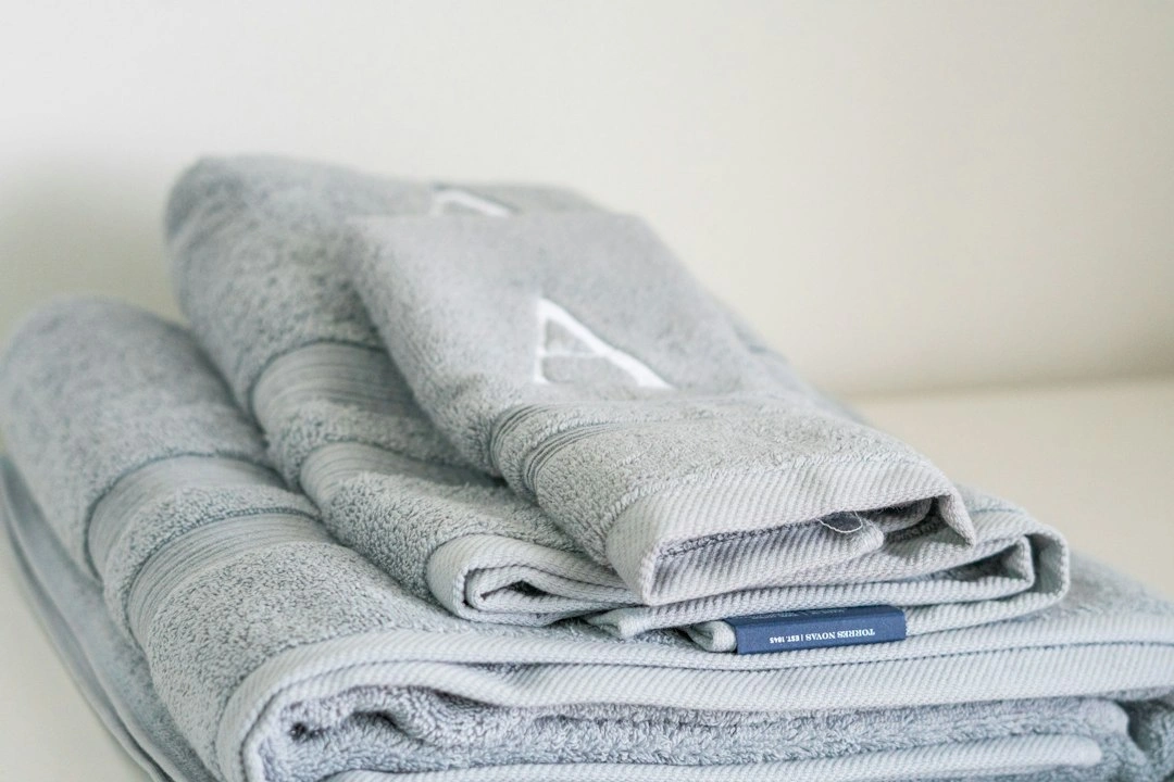 Folded laundry and towels