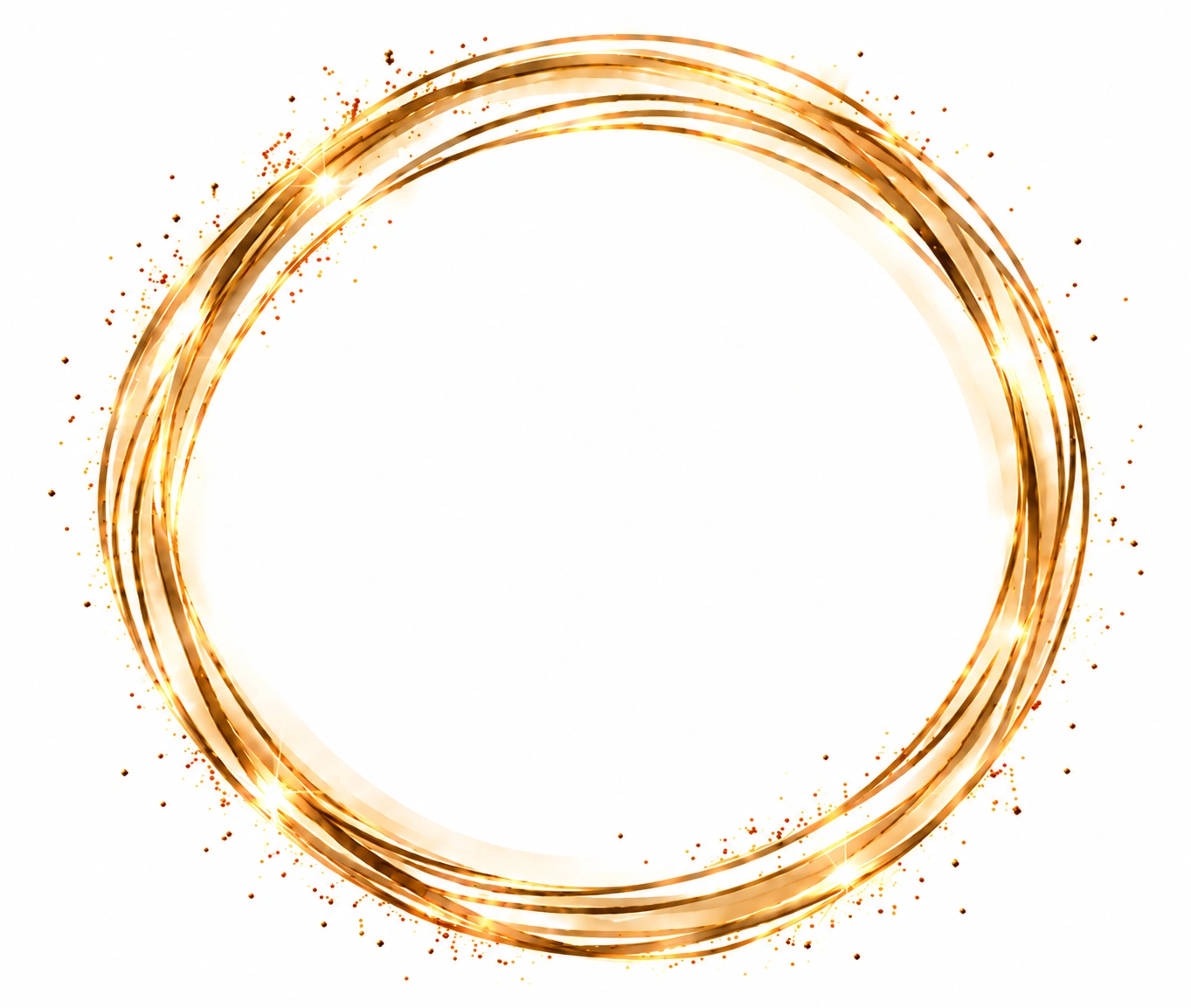 Luminous Golden Glitter Halo.png