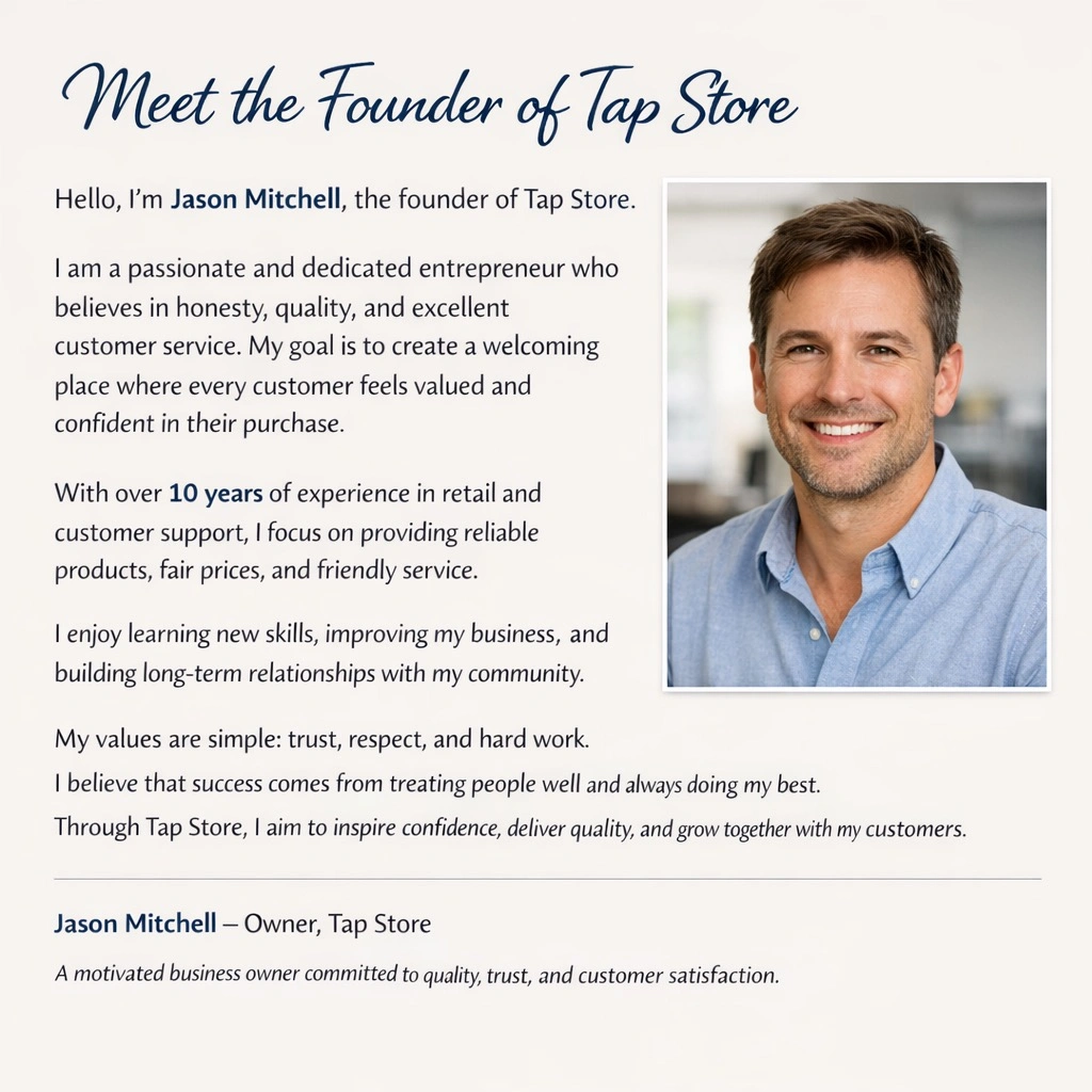 Meet the Founder of Tap Store.