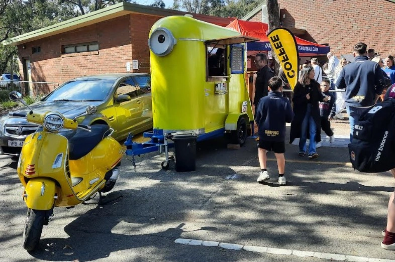 Mini Bean Cart at an event