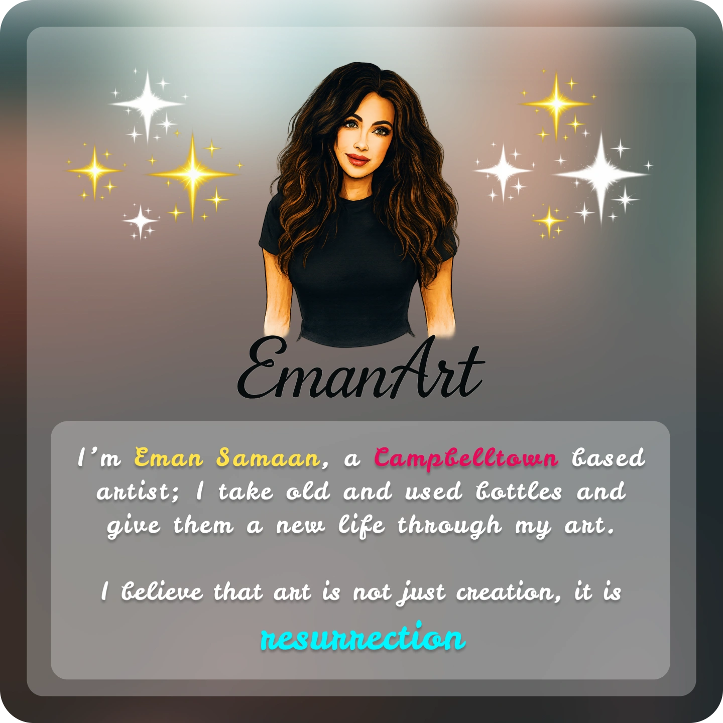 In JESUS Name - EmanArt Marketing Card - CAC Arts Front.png