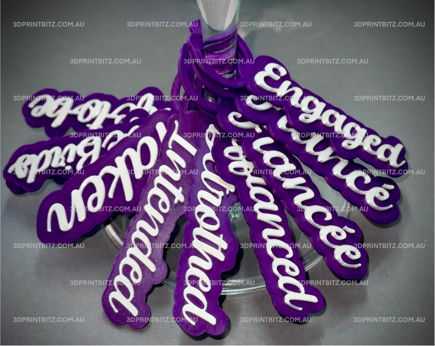 Wine Glass Name Tags - Engagement (Purple & White 1).jpg