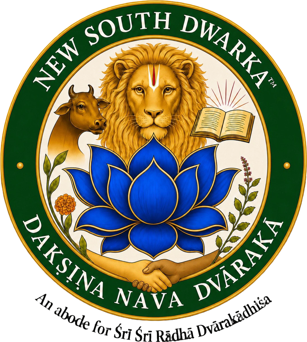 New South Dwarka is a sustainable eco village in NSW integrating Vedic farming, gurukul education, cow protection and spiritual community life.