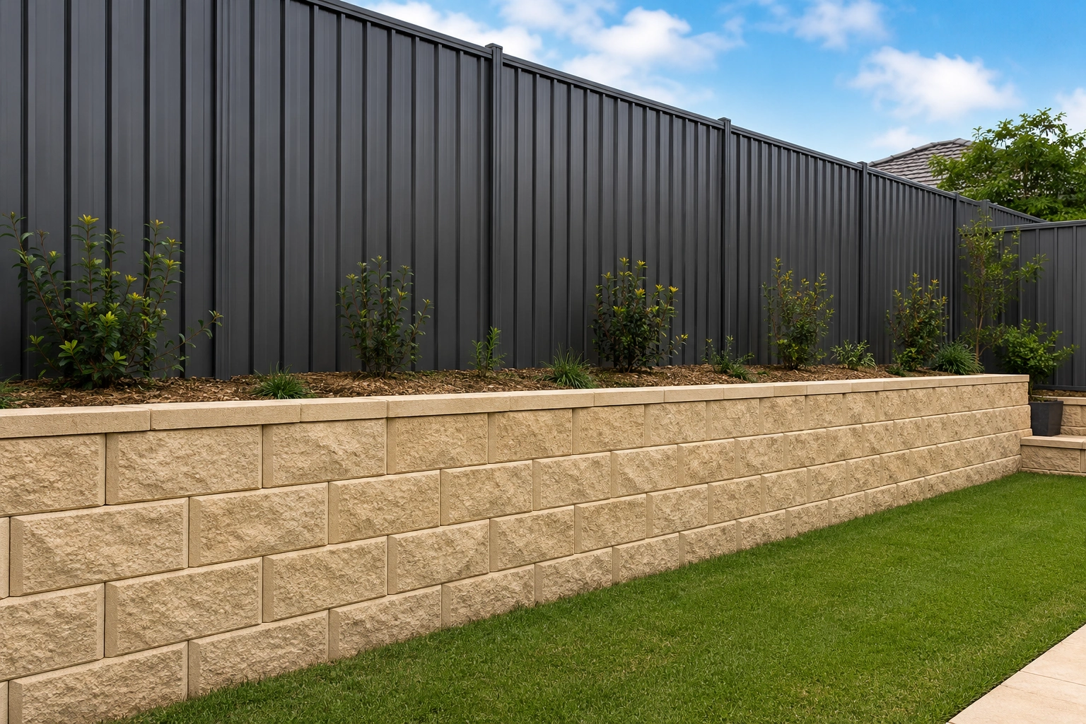 Retaining wall and fence.png