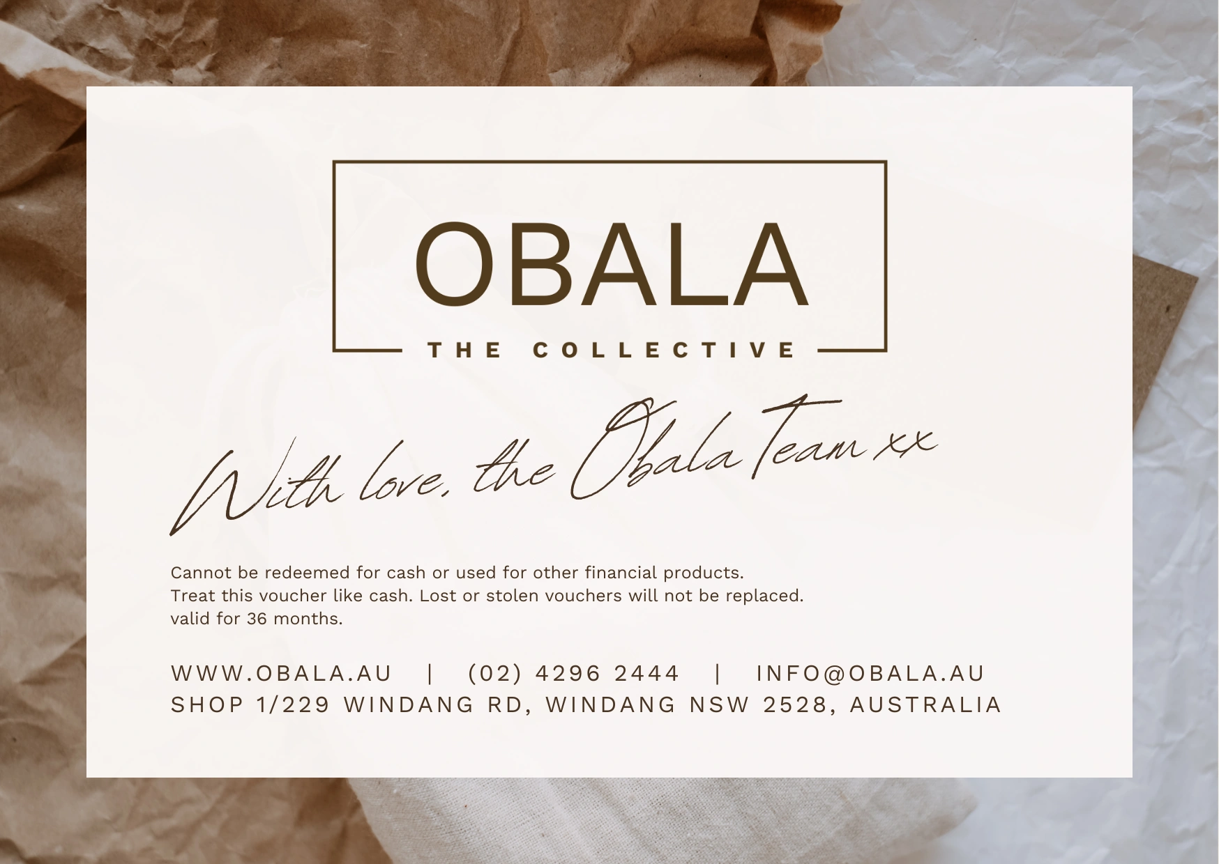 Gift Vouchers