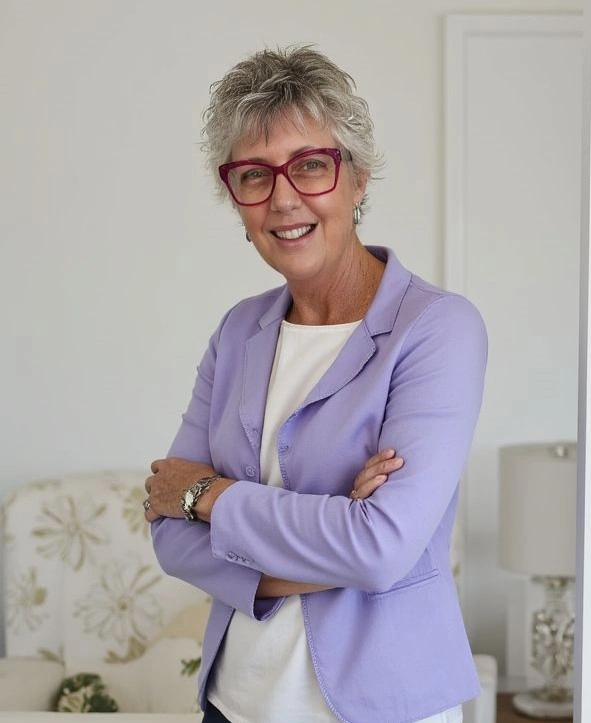 Amanda Kerr - lilac jacket and arms folded.jpg