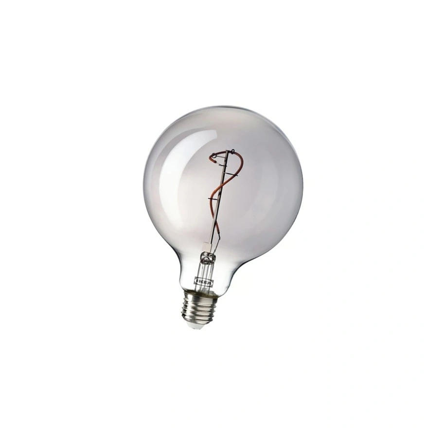 MOLNART LED bulb E27 140 lumen globe grey clear glass 125mm 1.jpg