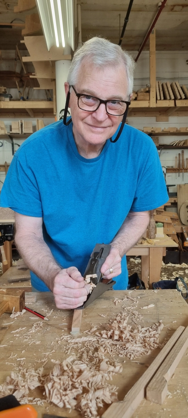 BM working in the Peter Follansbee 17th century box making course September 2024.jpg