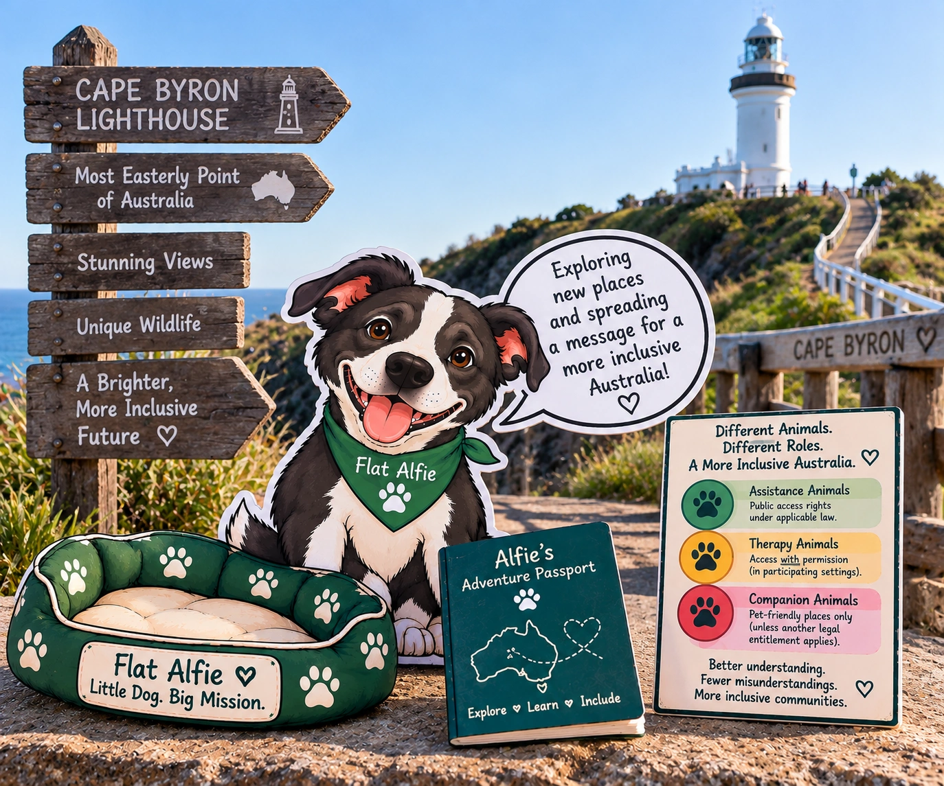 Flat Alfie at Cape Byron Lighthouse.png