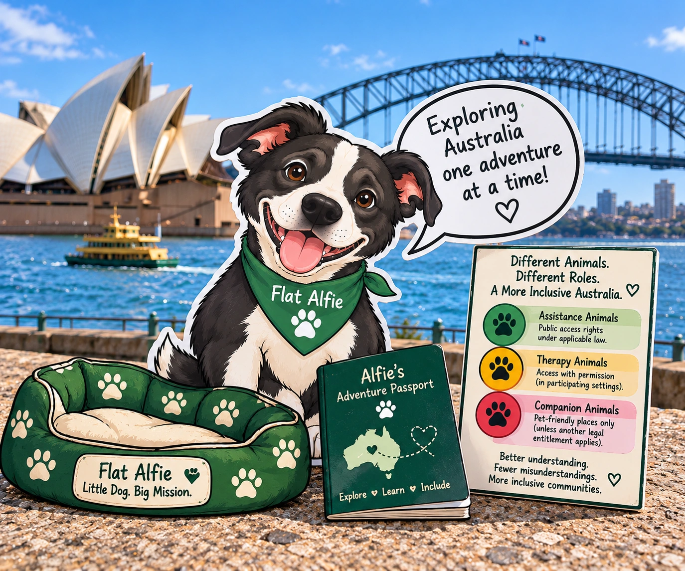 Flat Alfie Explores Sydney Harbour.png
