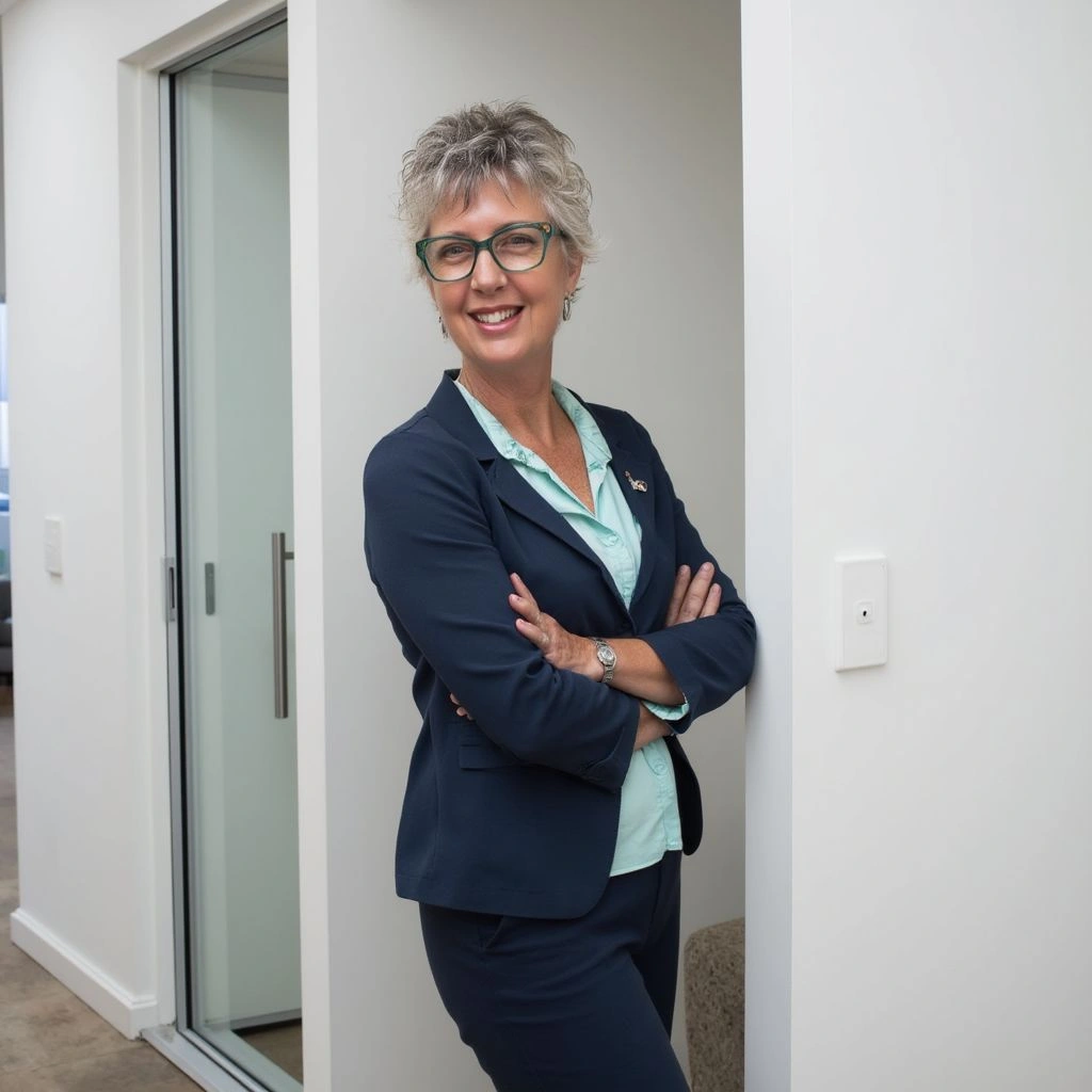 Amanda Kerr - standing mint shirt.jpg