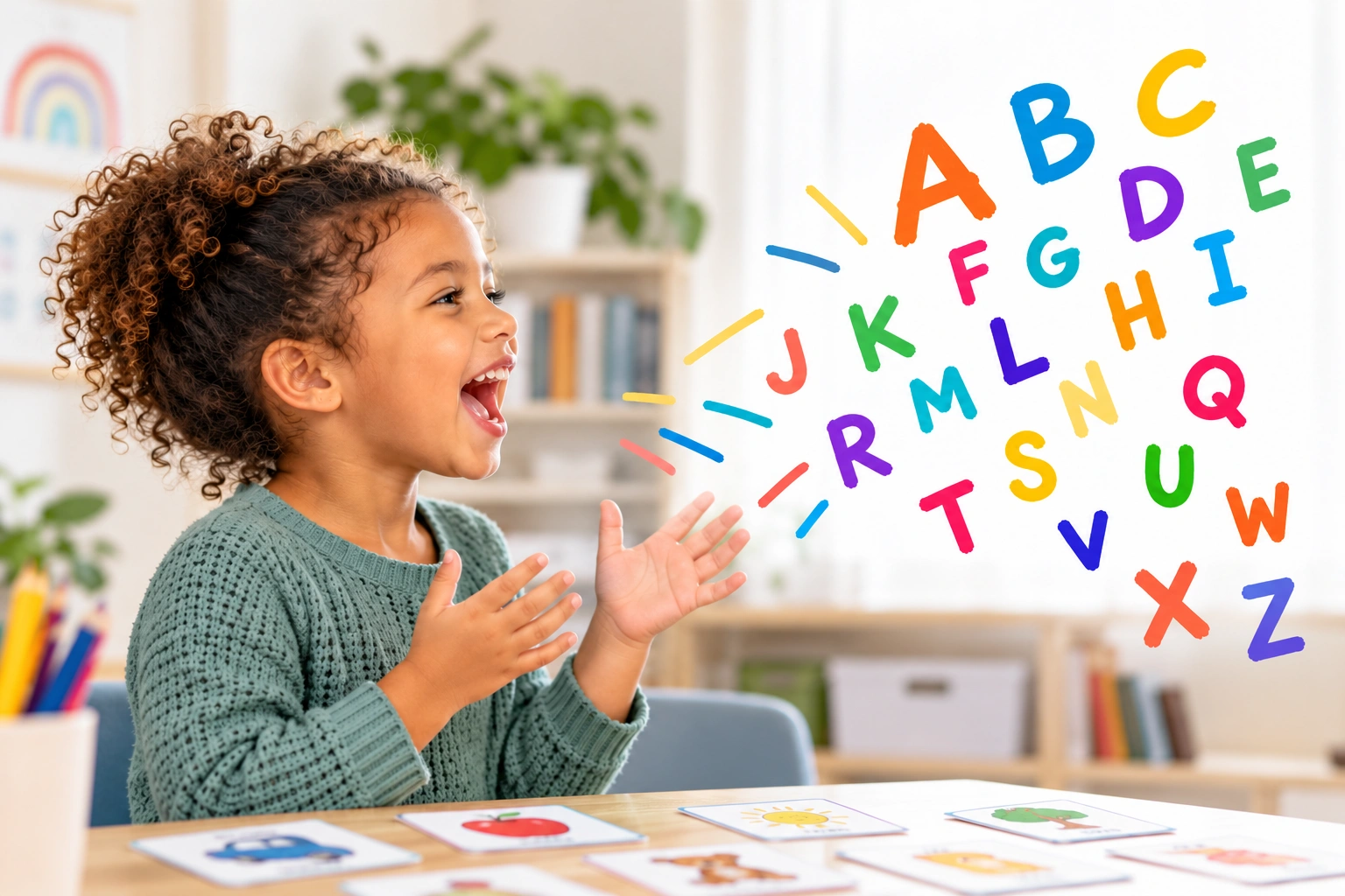 Joyful Child Practising Alphabet Sounds.png