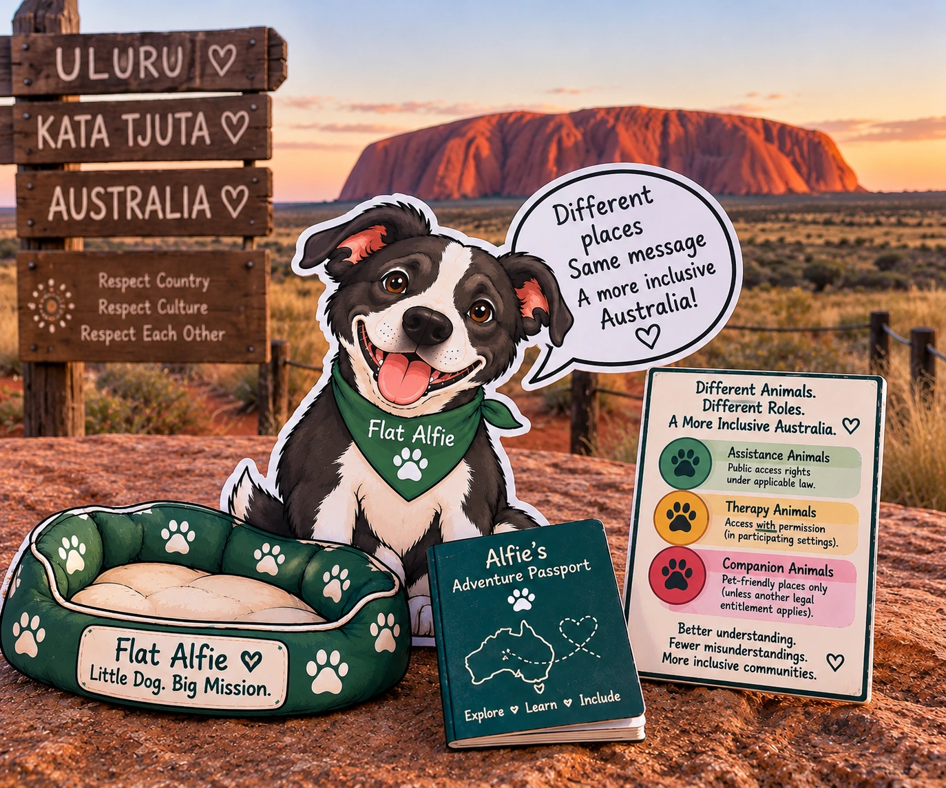 Flat Alfie at Uluru.png
