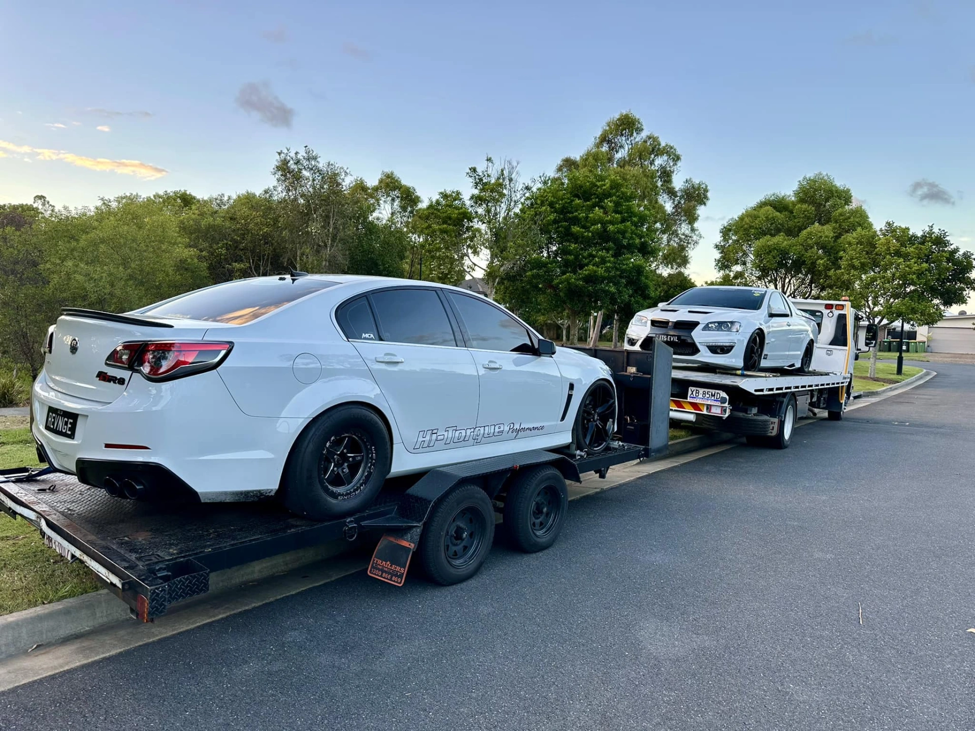 HTP Towing Holden ute ITSEVIL and Holden Commodore R8 REVNGE.jpg