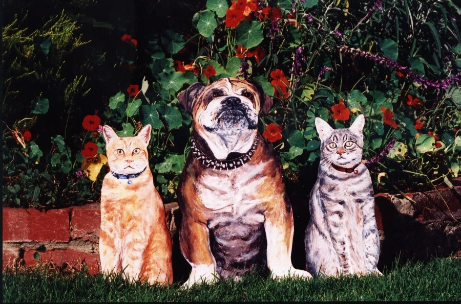 Bull Dog, 2 Cats - $140.00.jpeg