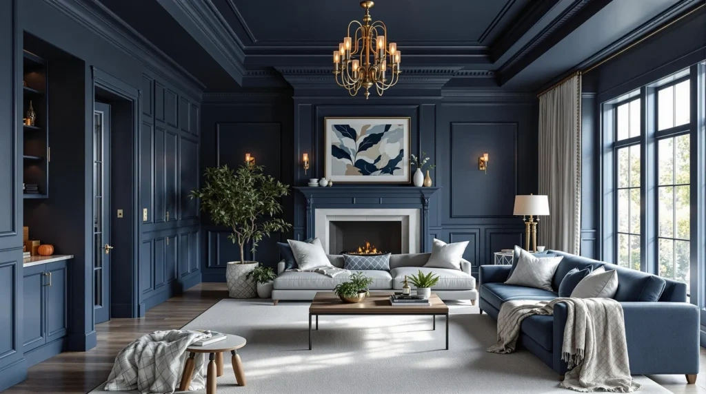 colour drench wainscotting lounge blue.webp