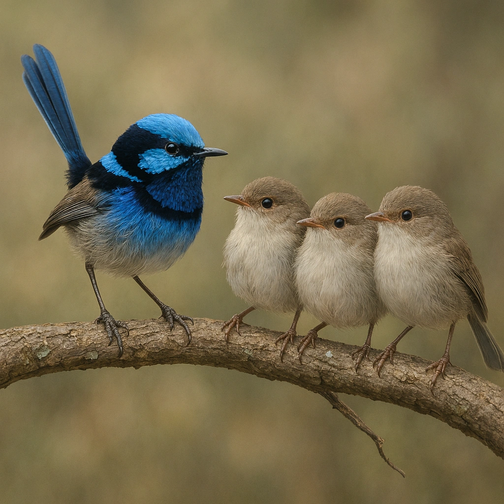 Blue fairy wren family AI.png