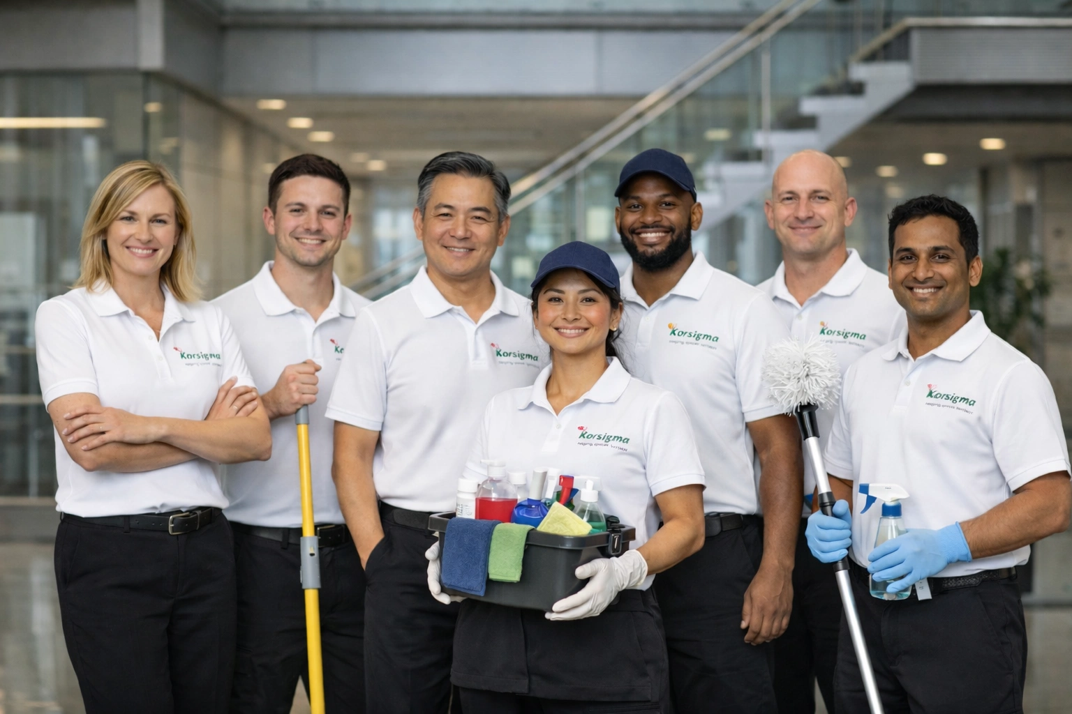 Korsigma cleaning team in modern office.png