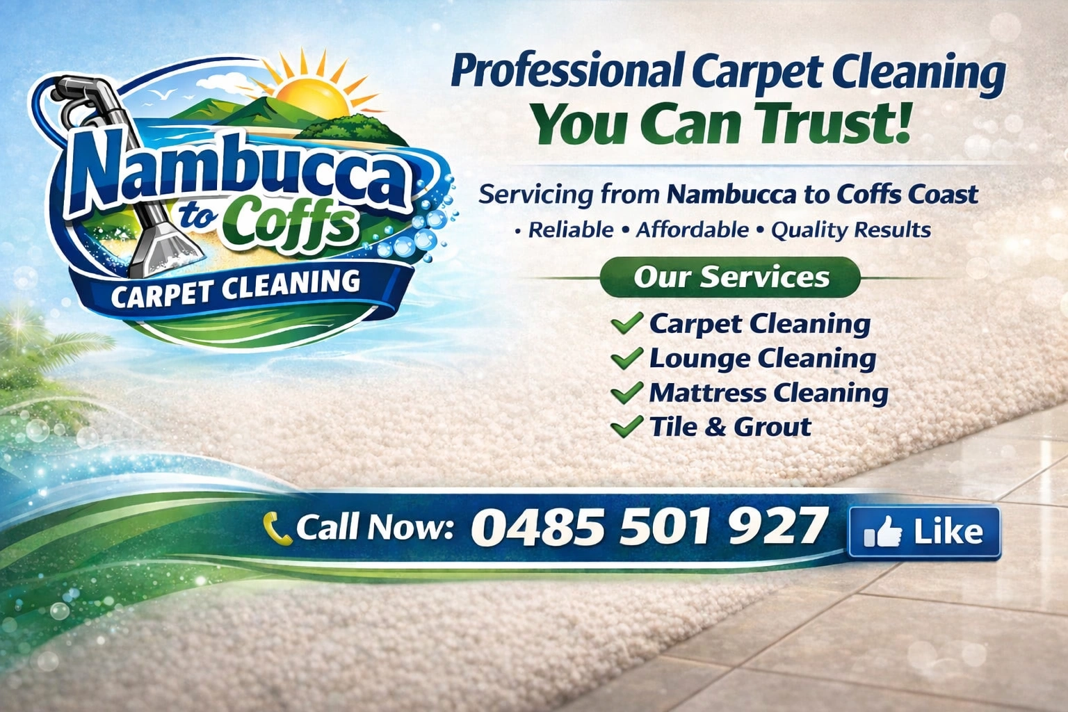 Nambucca to Coffs Carpet Cleaning