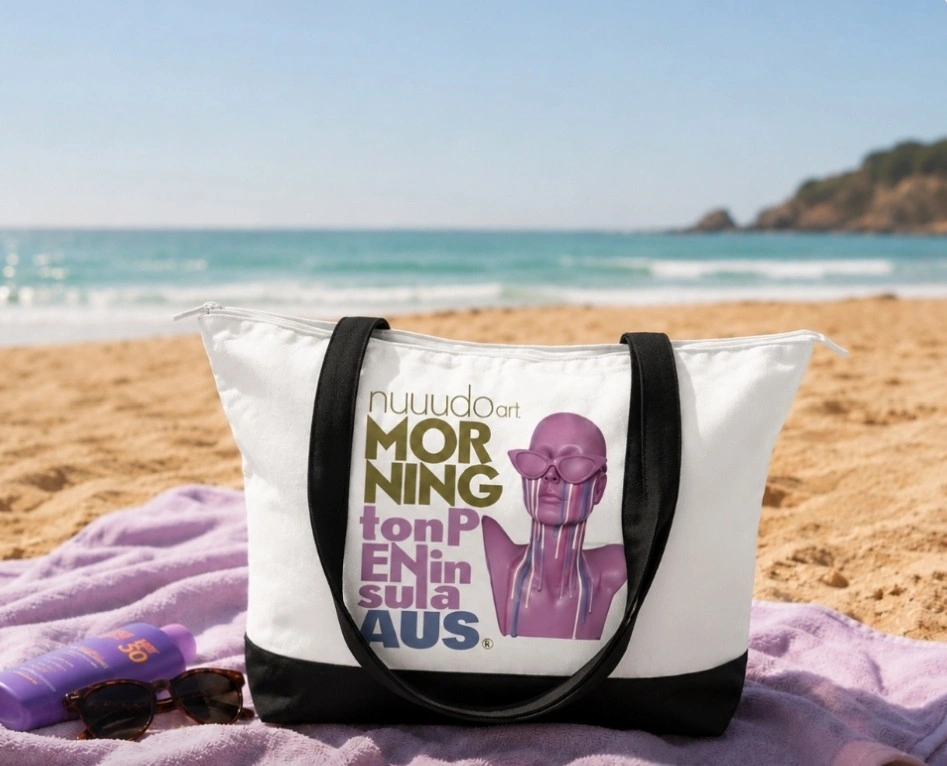 nuuudo tote bag on beach.jpg