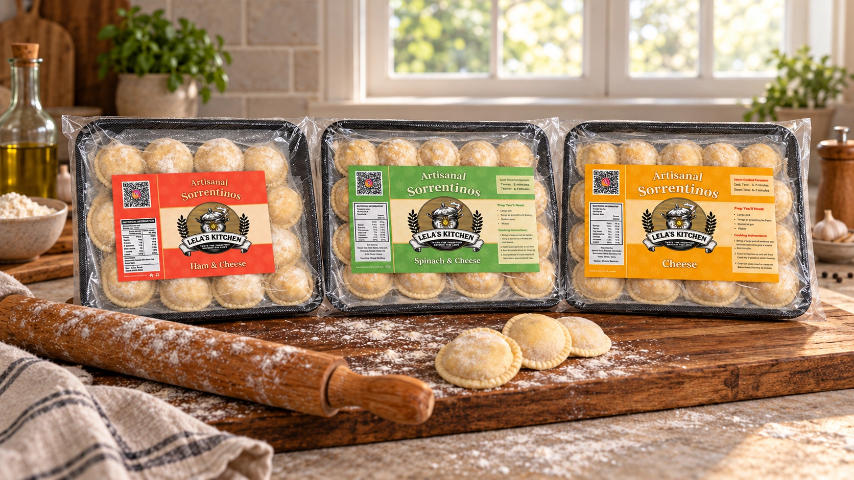 Three Sorrentino Trays, Original Branding Restored.png