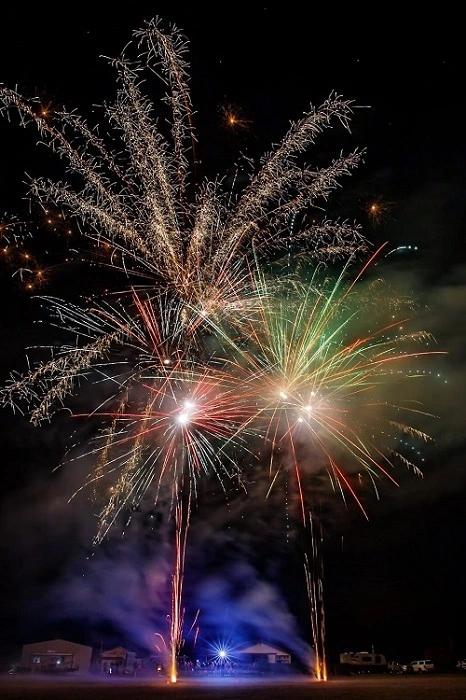 Professional fireworks display in Tasmania by Spark Fireworks