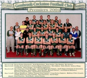 Seniors Premiership Team 2004